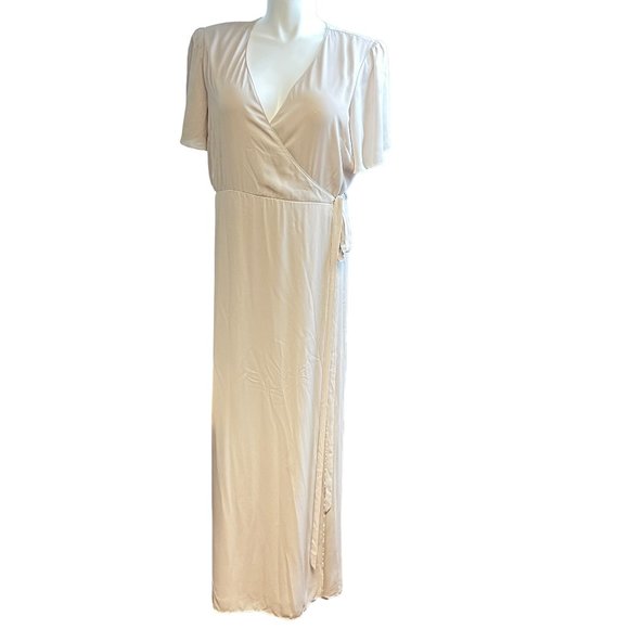 Show Me Your Mumu Bridesmaids Women's Noelle Flutter Wrap Dress Size XXL - Picture 2 of 10